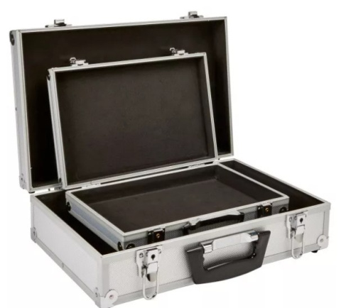 Walizka narzędziowa aluminiowa srebrna 13" 17" zestaw