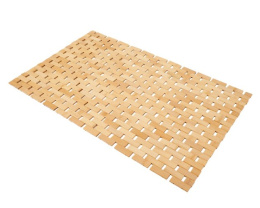 Mata łazienka Woody drewno bambus 77 cm 50cm