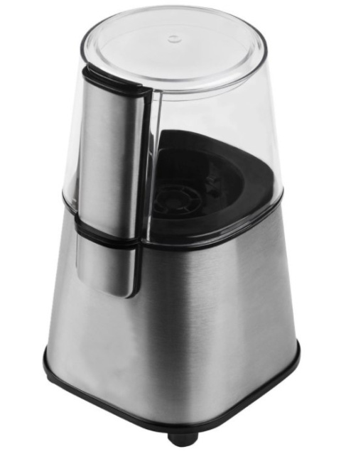 Młynek kawy steel 180W widoczne mielenie grubości ziaren  