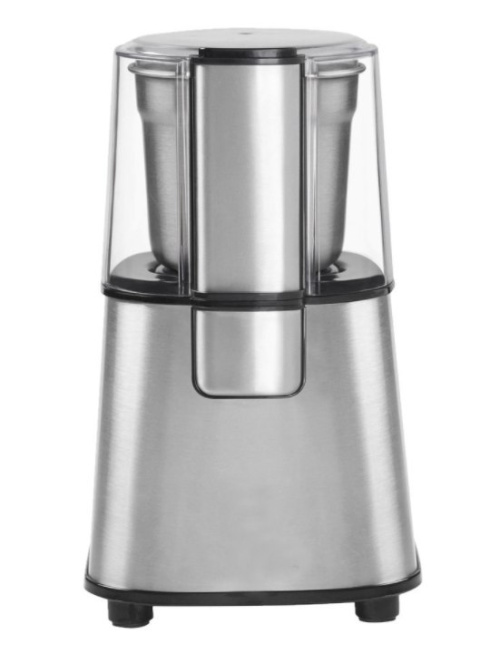 Młynek kawy steel 180W widoczne mielenie grubości ziaren  