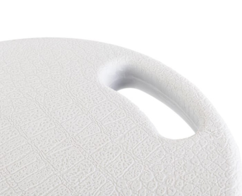 Taboret składany TWIN tworzywo HDPE białe