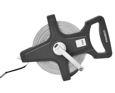 Taśma miernicza 50 m z tkaniny składan korba