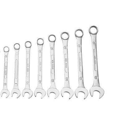 Klucze płaskie zestaw kluczy oczkowych 8 części majster