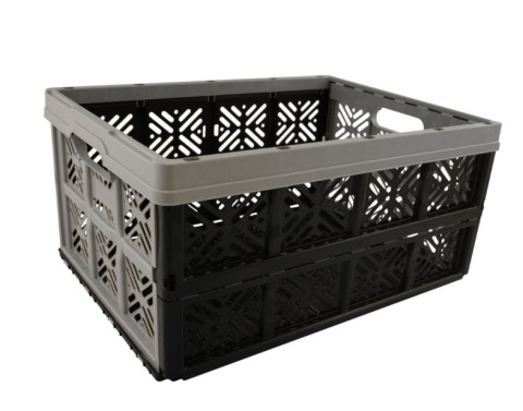 Skrzynka składana czarno szary 32 l lekki wygodny BOX