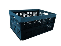 Skrzynka składana czarno niebieski 32 l lekki wygodny BOX