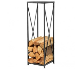 Metalowy regał drewno kominkowe skręcany 111cm wysoki