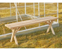 Ławka drewniana ogród prosta 120cm 30cm 43cm surowa