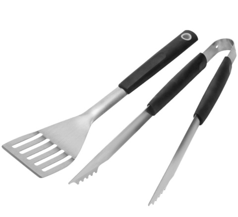 Łopatka szczypce grill ruszt czyszczenie 46cm zestaw