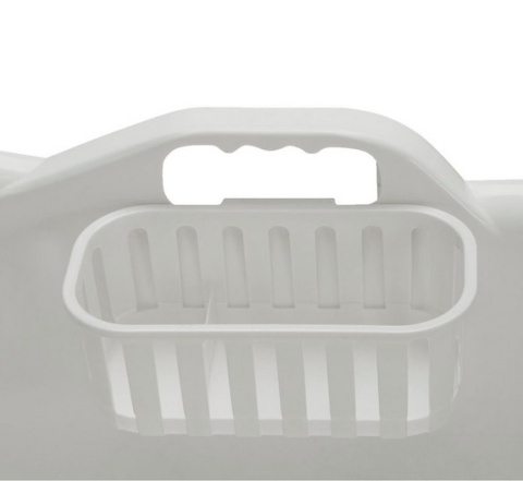 Biała wanna przenośna 200L do domku ze spustem wytrzymała