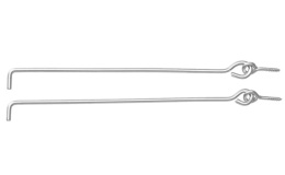 Haki okienne wiatrowe 2szt zabezpiecz 30cm przeciag