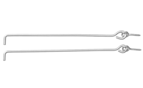 Haki okienne wiatrowe 2szt zabezpiecz 30cm przeciag