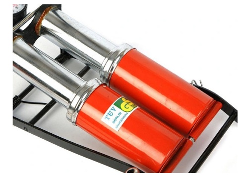 Pompka smochodowa nożna dwa tłoki szybka i mocna