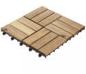 Płytka tarasowa podłogowa 30x30cm 4szt akacja na balkon