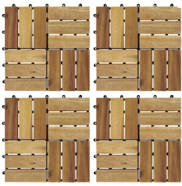 Płytka tarasowa podłogowa 30x30cm 4szt akacja na balkon