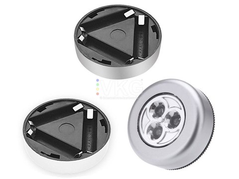 LAMPKA 3 LED SAMOPRZYLEPNA BATERIE DOTYKOWA   