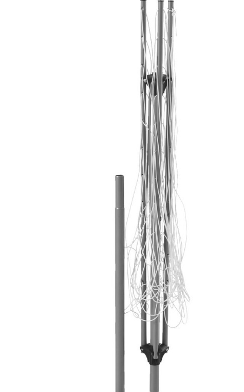 Stojąca suszarka ogrodowa 40m 180cm stalowa lekka