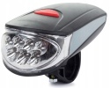 Zestaw lamp rowerowych LED przód tył 3xAA lampki rower 5W