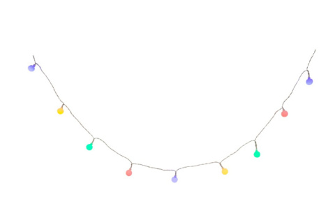 Ogrodowe lampki LED COLOR 50szt 15m girlanda 230V