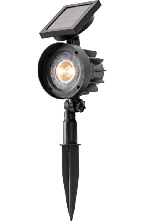 Lampa solarna ogrodowa wbijana IP44 35cm panel słoneczny