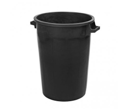 Zbiornik woda deszcz deszczówka 75l z pokrywą czarna