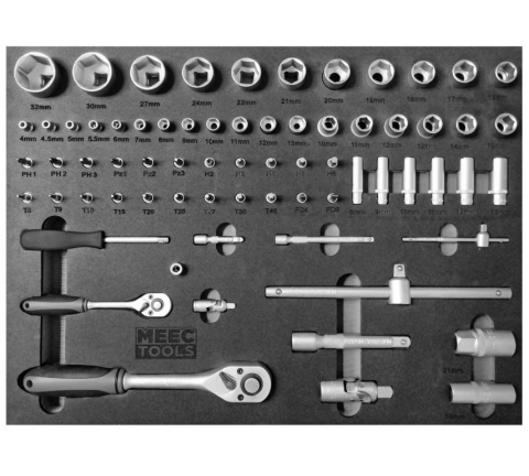 Szafka narzędziowa BQ kółkach zamek 6 szuflad 167 narzedzia