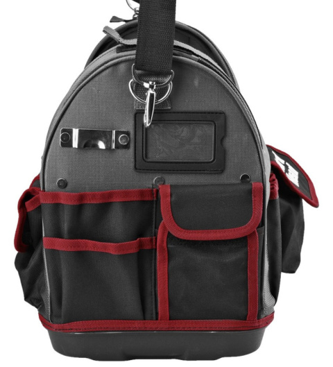 Torba narzędziowa twarde dno 49cm rączka uchwyt alu rzepy schowki 