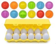 Puzzle klocki edukacyjne - kształty jajka dla małych odkrywców