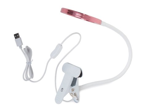 Klipsowa lampka biurkowa na bbiurko oświetlenie biuro LED