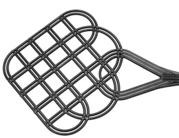 Trzepaczka wycieraczek dywaników dywanów 80cm PVC czarna