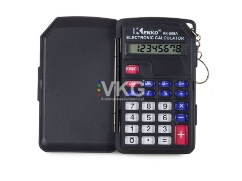 KALKULATOR KIESZONKOWY 8 CYFR BRELOK SKŁADANY ETUI