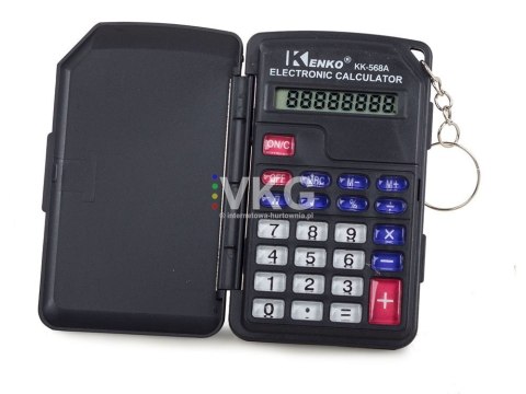 KALKULATOR KIESZONKOWY 8 CYFR BRELOK SKŁADANY ETUI