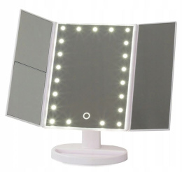 Podświetlane lusterko z powiększeniem lampki LED