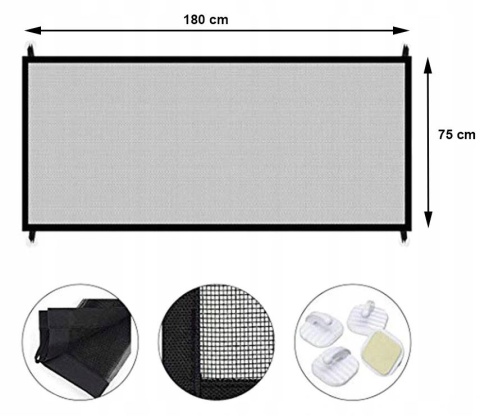 Siatka bramka dla psa kota zabezpieczająca