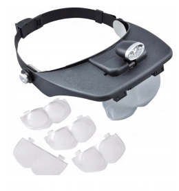 MOCNY LED 3,5x LUPA nakładana na głowę dopasowana