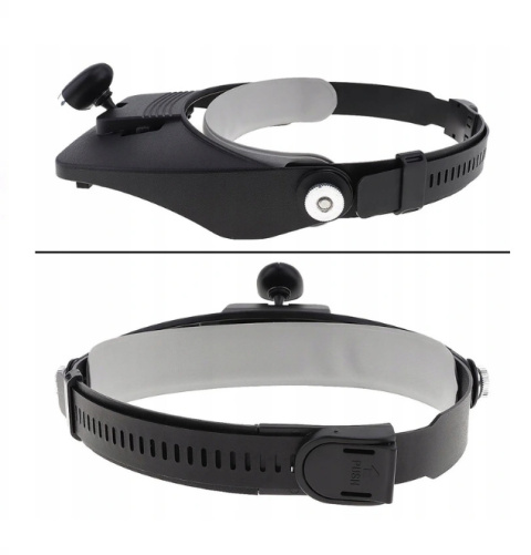 MOCNY LED 3,5x LUPA nakładana na głowę dopasowana