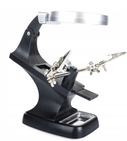 ZESTAW Lupa Led z trzymakiem trzecia ręka precyzja wygoda