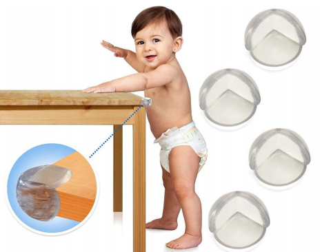 Gumowe narożniki ochronne osłona na róg stołu dzieci