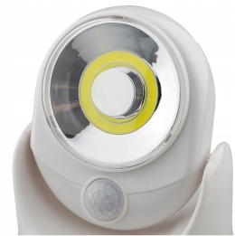 LAMPKA LED COB 360 NA BATERIE Z CZUJNIKIEM RUCHU