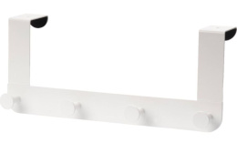 Listwa poczwórna wieszak biała zawieszka na drzwi