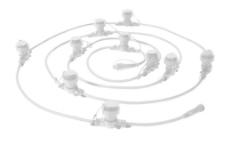 Girlanda ogrodowa Sekwoya 5m taras balkon 10 biała