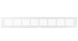 Kratka wentylacyjna aluminiowa 400x60mm drzwi biała