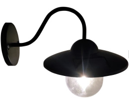 Lampa ścienna kinkiet Eco Rust IP44 black czarna loft
