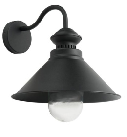 Lampa ścienna kinkiet Rust IP44 black czarna loft