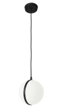 Lampa wisząca ogrodowa Sphere IP44 black kula czarna