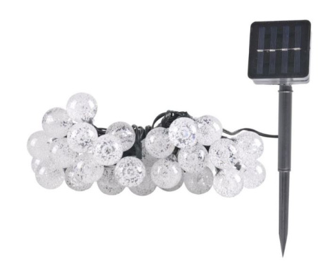 Lampa solarna Balls czujnik zmierzchu świeci 6h łańcuch