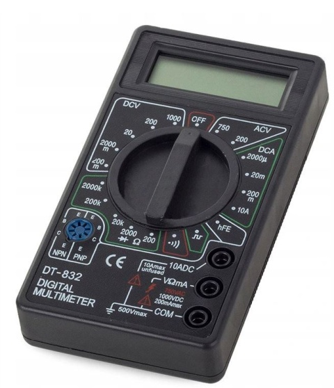 Miernik prądu cyfrowy LCD elektroniki multimetr