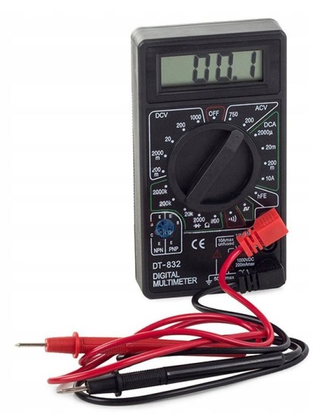 Miernik prądu cyfrowy LCD elektroniki multimetr