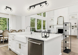 Lampa listwa Elbrus 2 czarny metal sześciany reflektor