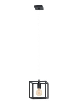 Lampa wisząca Elbrus czarny metal sześcian