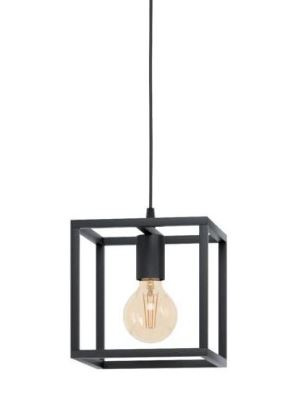 Lampa wisząca Elbrus czarny metal sześcian